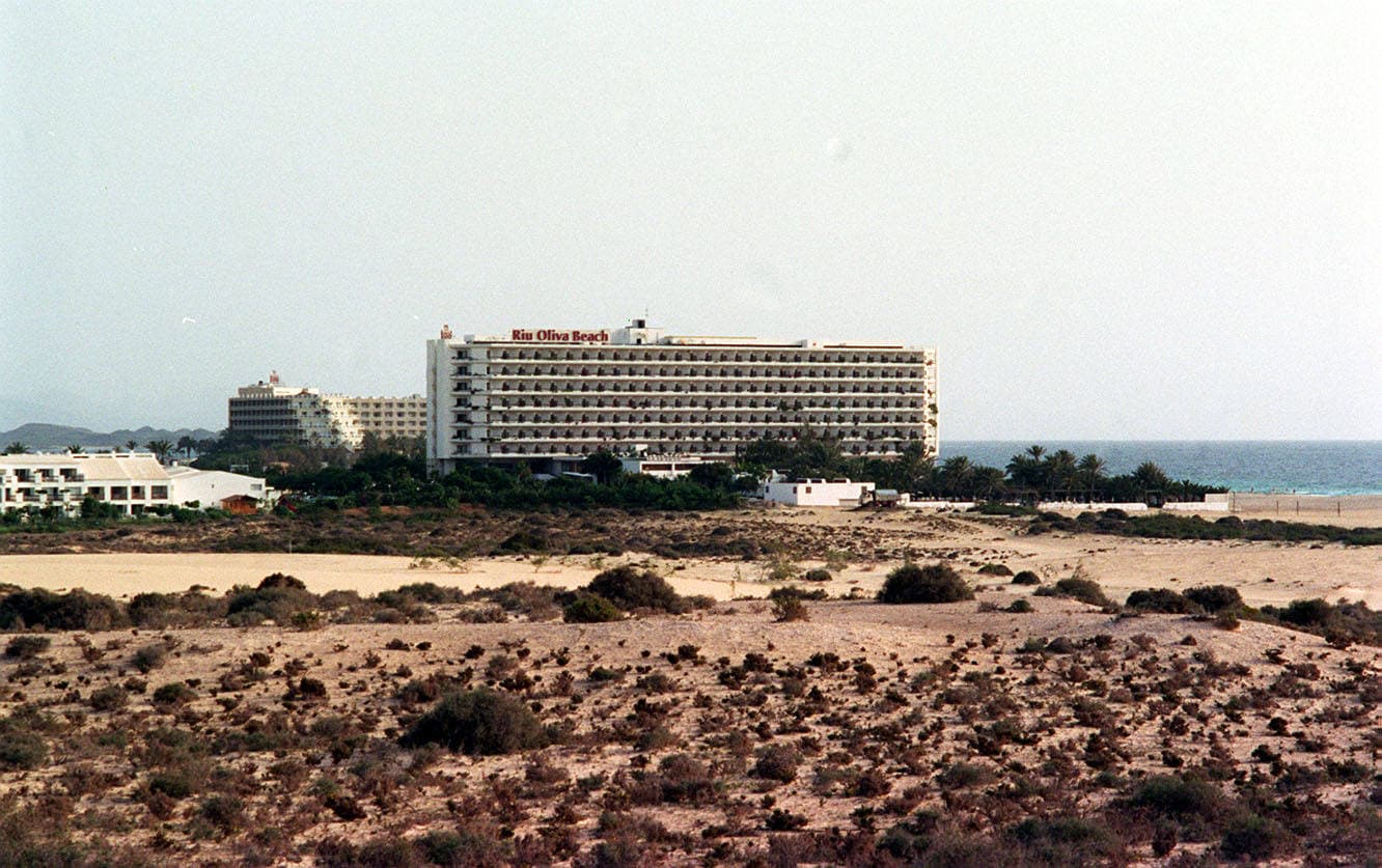 Imagen de archivo de la playa del complejo hotelero Oliva Beach en Corralejo, Fuerteventura