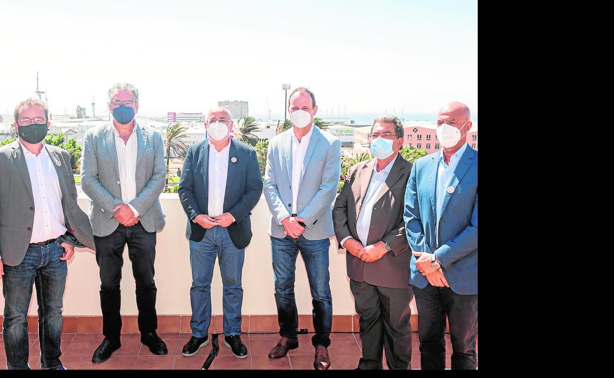 Un momento de la presentación este lunes del respaldo europeo a la comunidad energética. 