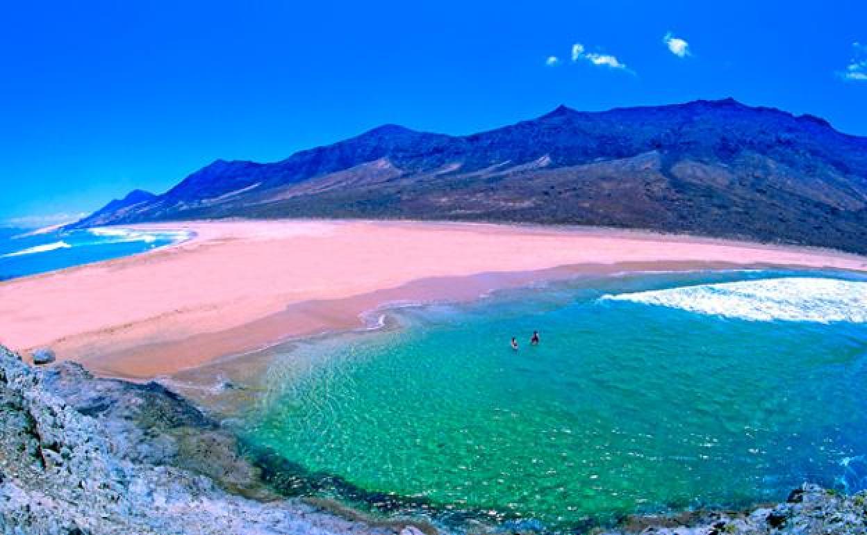 Playa del islote de Cofete, en el municipio de Pájara. 