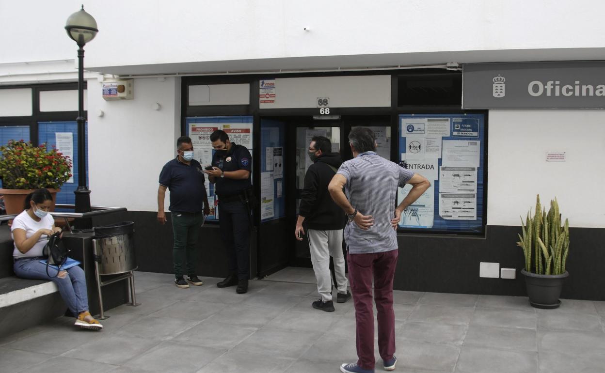Oficina de Empleo, en la calle Manolo Millares de Arrecife. 