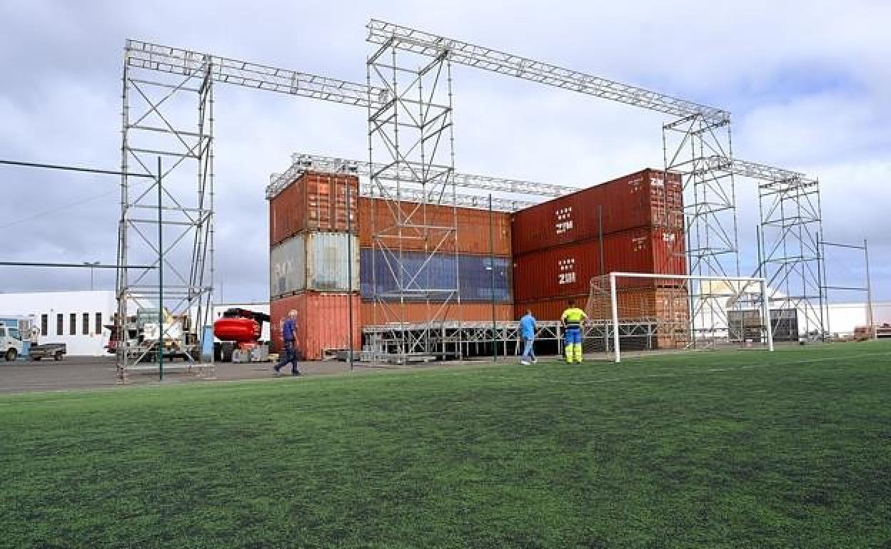 Escenario para el festival. 