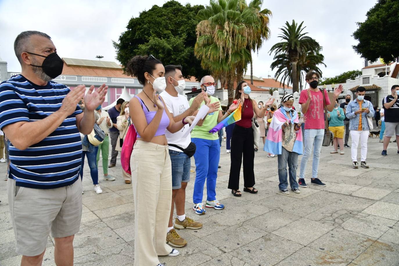 Fotos: Canarias se concentra por el asesinato de Samuel