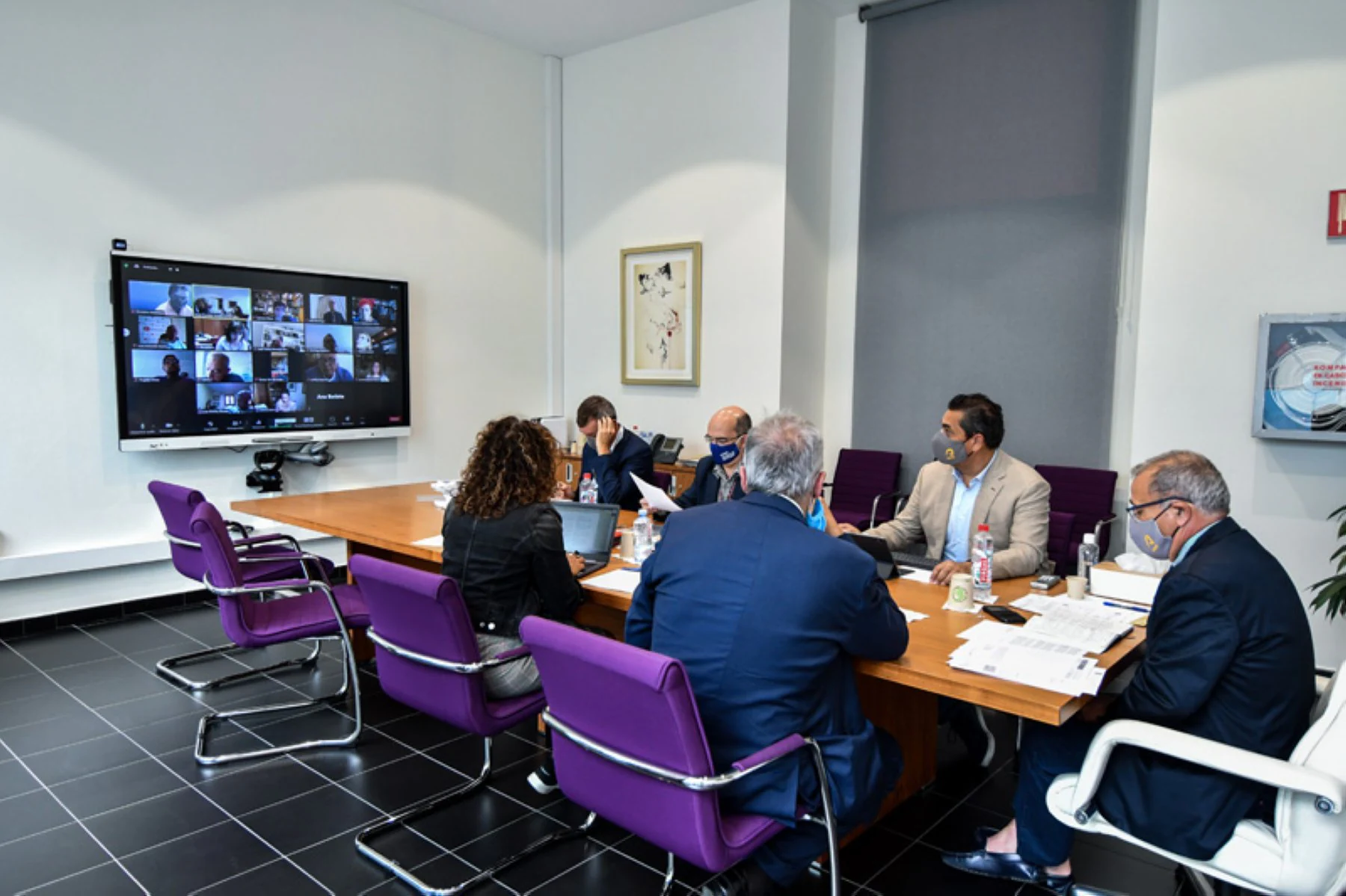 Reunión reciente del Consejo Social de la ULPGC. 