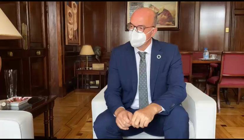 Iamgen de Anselmo Pestana durante la entrevista a CANARIAS7. 