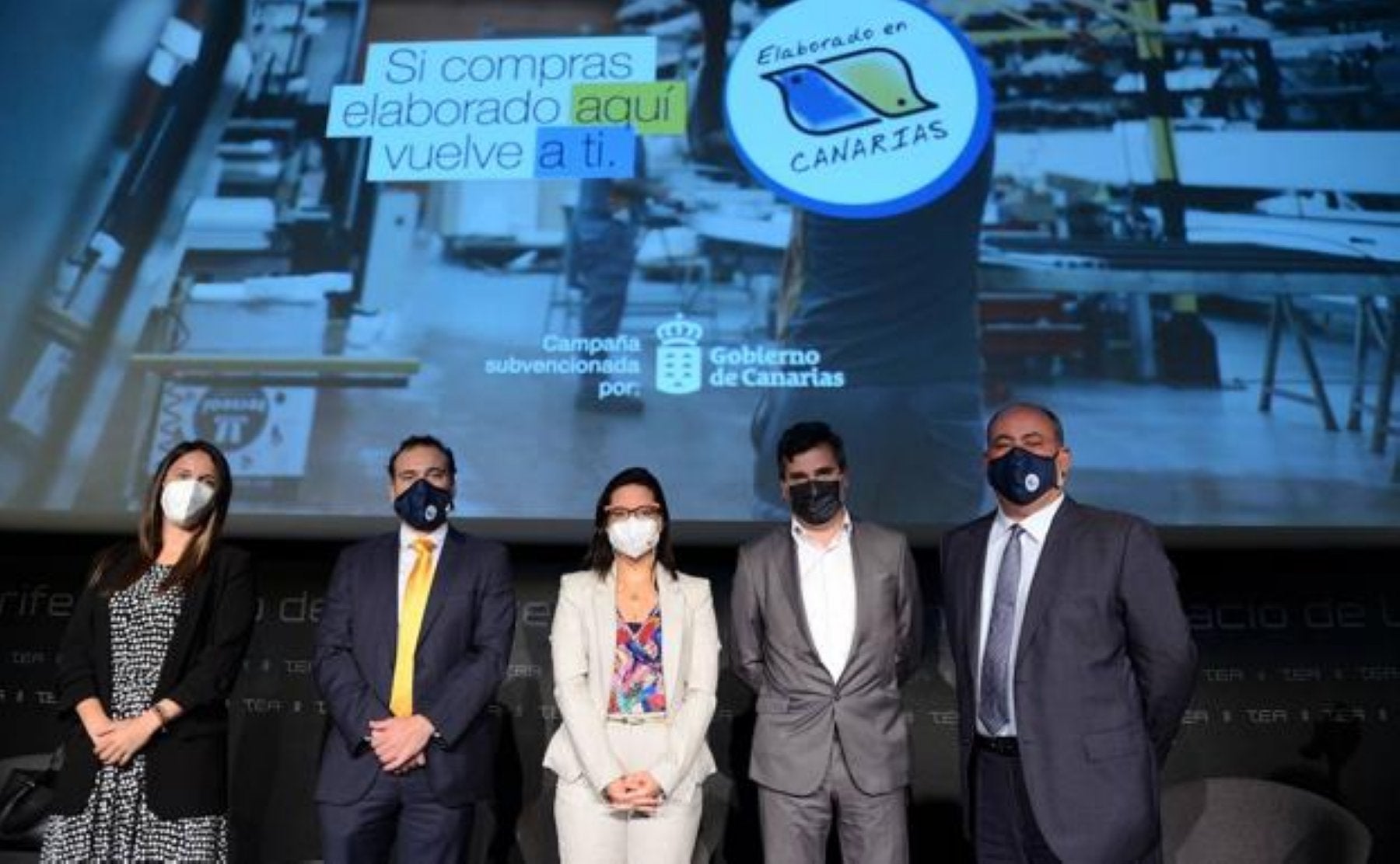 Un instante de la presentación de la campaña de Asinca, con la presencia de la consejera autonómica Yaiza Castilla