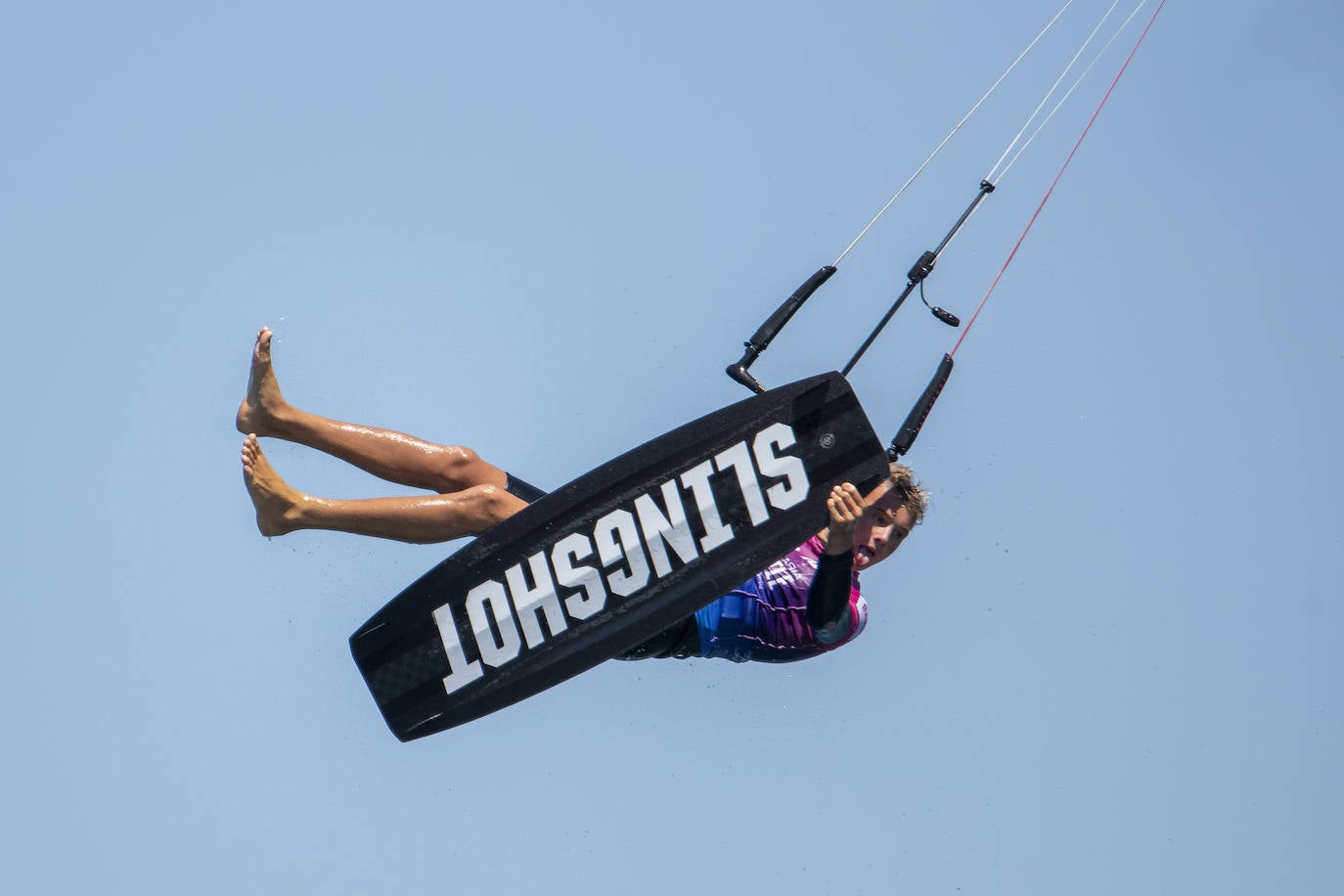 Fotos: El burrero acoge el campeonato de España de Kiteboarding y la primera competicion de Wing Foil de la isla