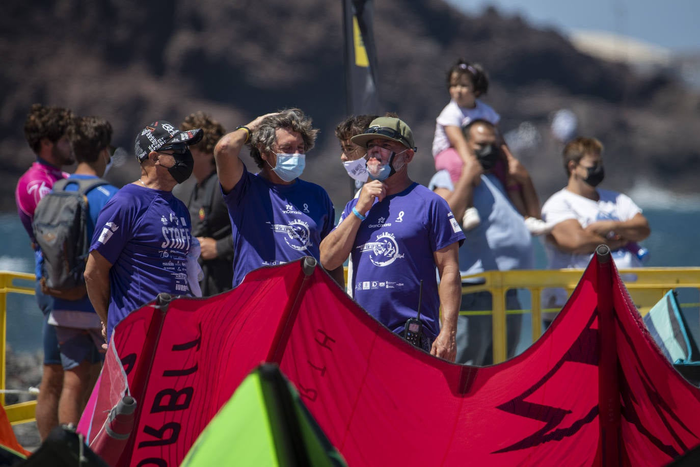 Fotos: El burrero acoge el campeonato de España de Kiteboarding y la primera competicion de Wing Foil de la isla