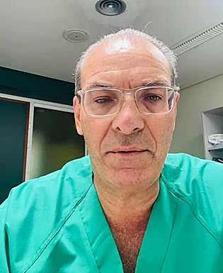 Domingo González lanza su mensaje desde el Hospital Insular de Gran Canaria. 