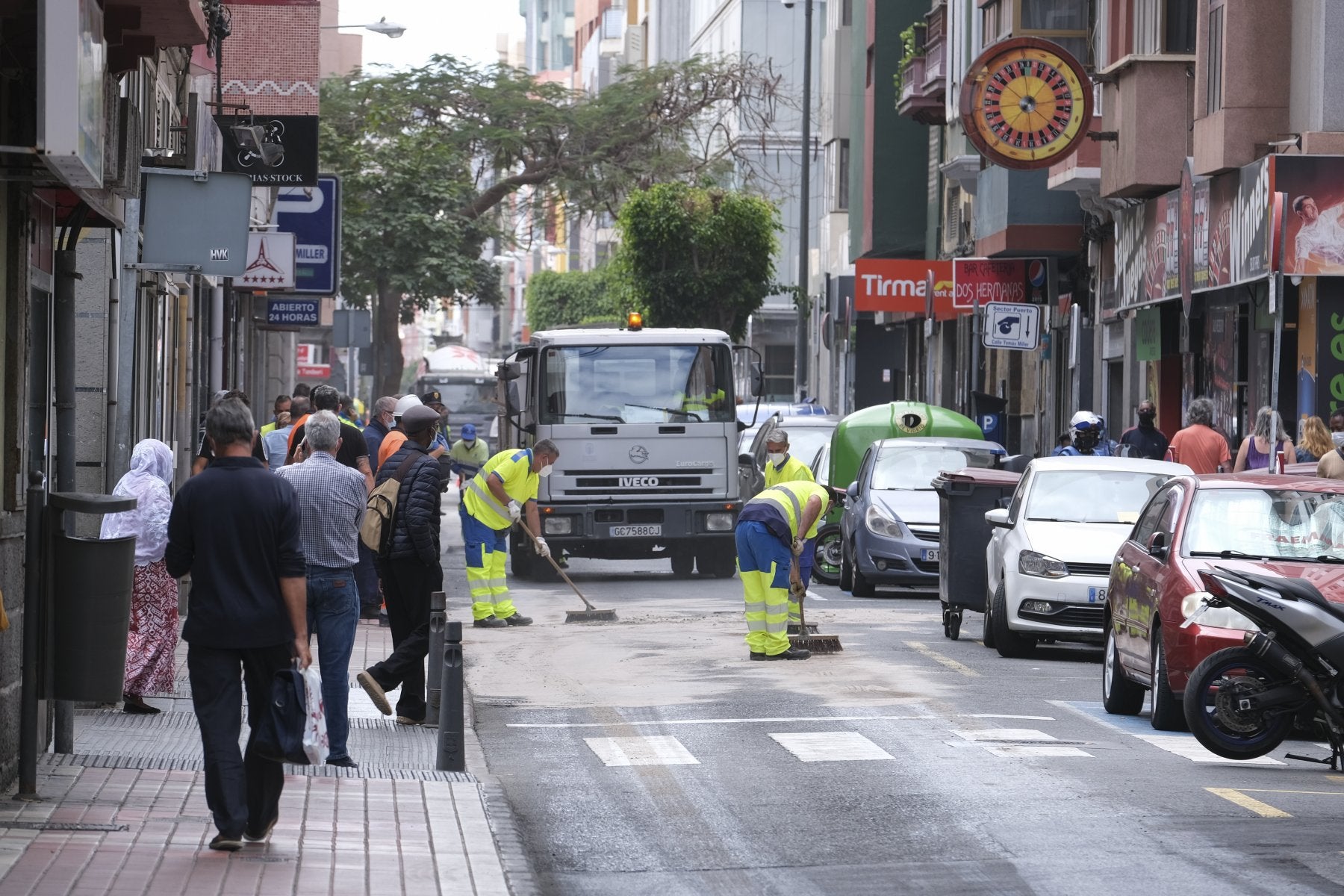 Imagen de archivo de trabajadores del Servicio Municipal de Limpieza. 