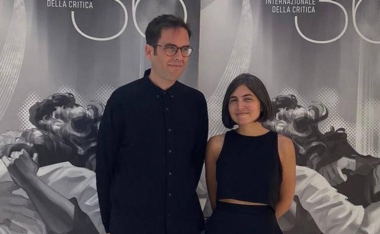 Samuel M. Delgado y Helena Girón, este martes, en Venecia. 