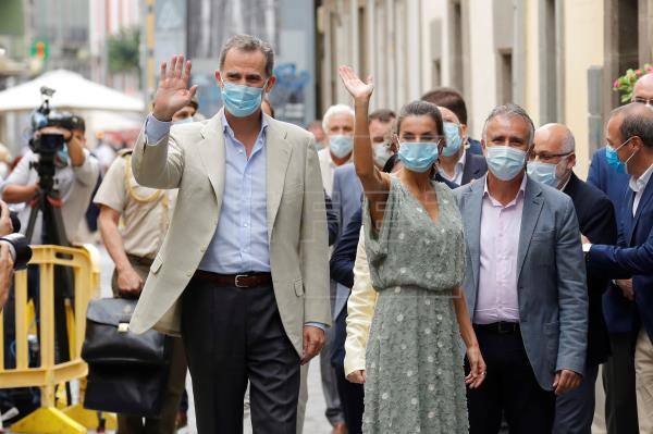 Los reyes en una de sus últimas visitas a Canarias. 