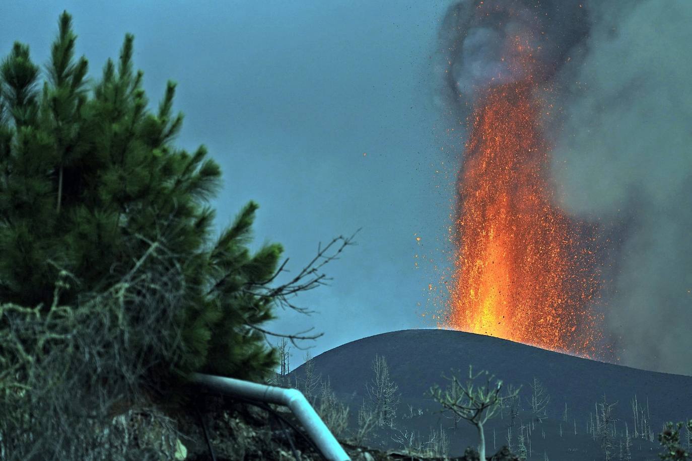Fotos: El volcán entra en fase explosiva