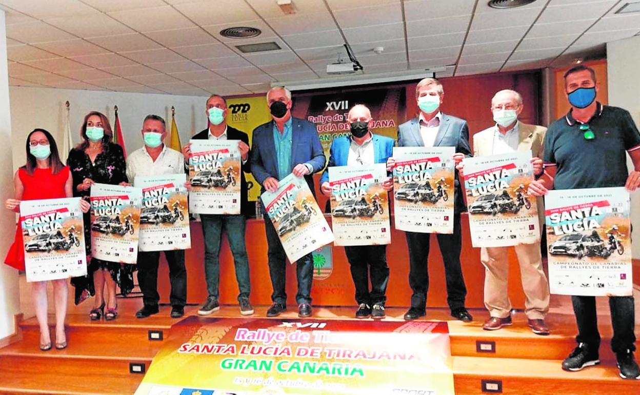 El Rally de Santa Lucía de Tirajana se presentó ayer y contará con 41 combinados. 