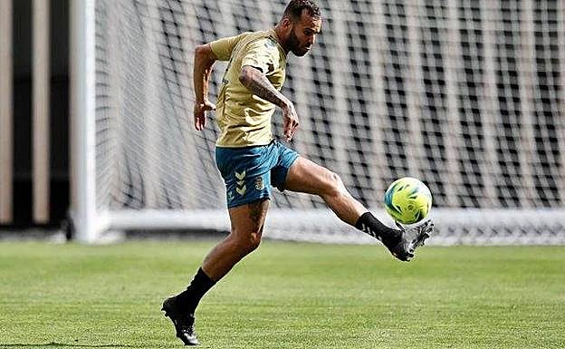 Jesé Rodríguez, durante el entrenamiento de hoy en la Ciudad Deportiva de Barranco Seco. 