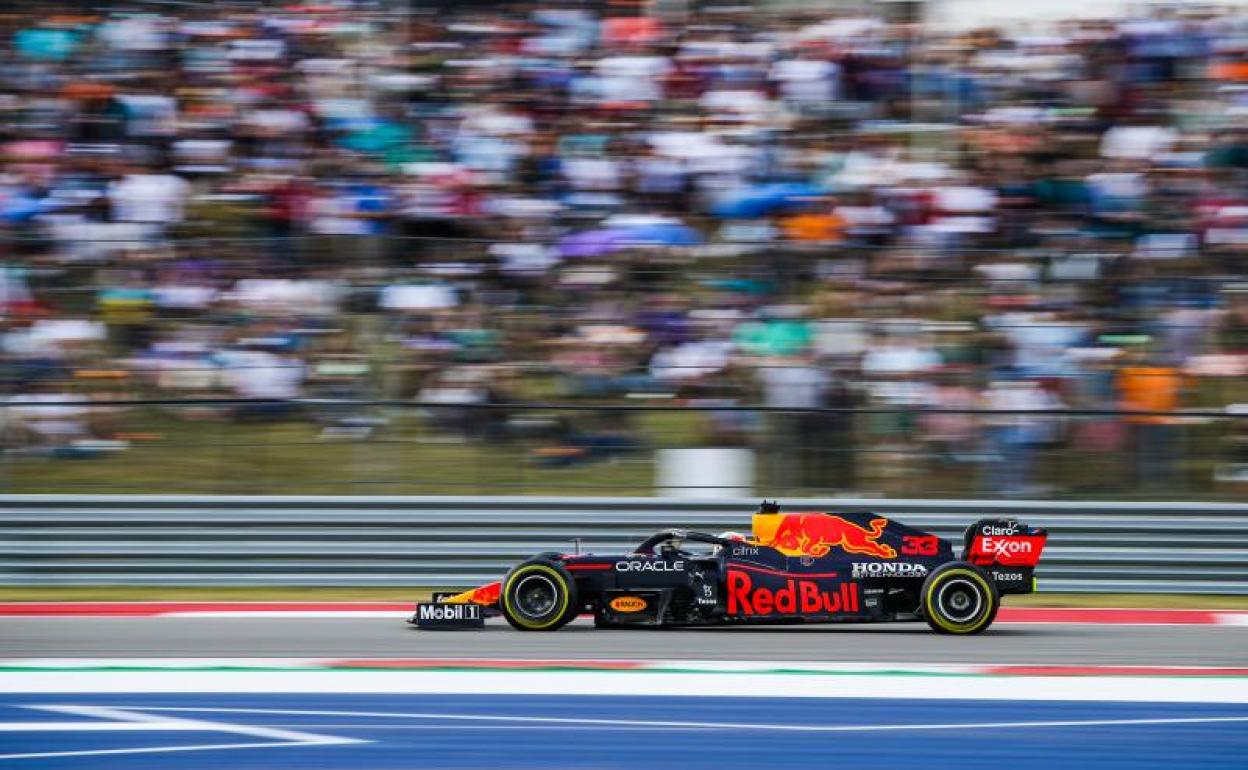 Max Verstappen, en el Circuito de las Américas. 