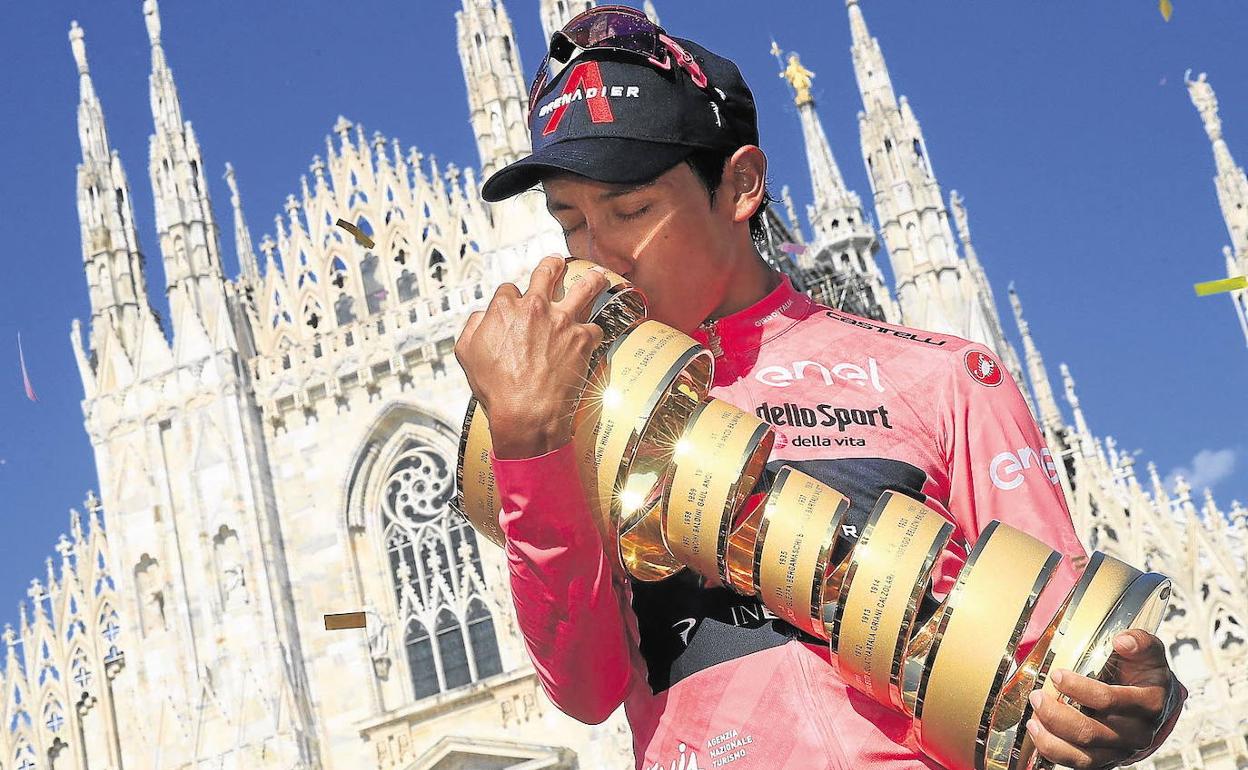 Egan Bernal, ganador de la última edición del Giro de Italia. 