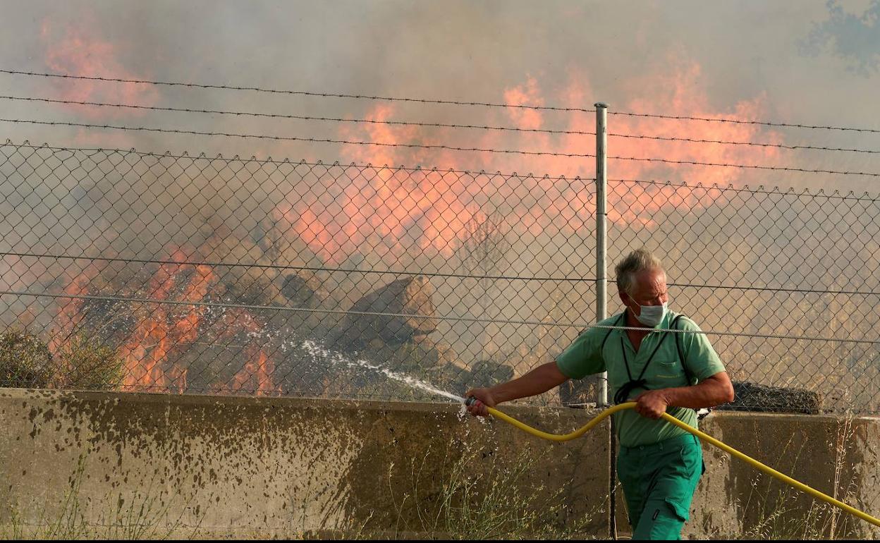 Imagen de archivo del incendio de Navalacruz. 