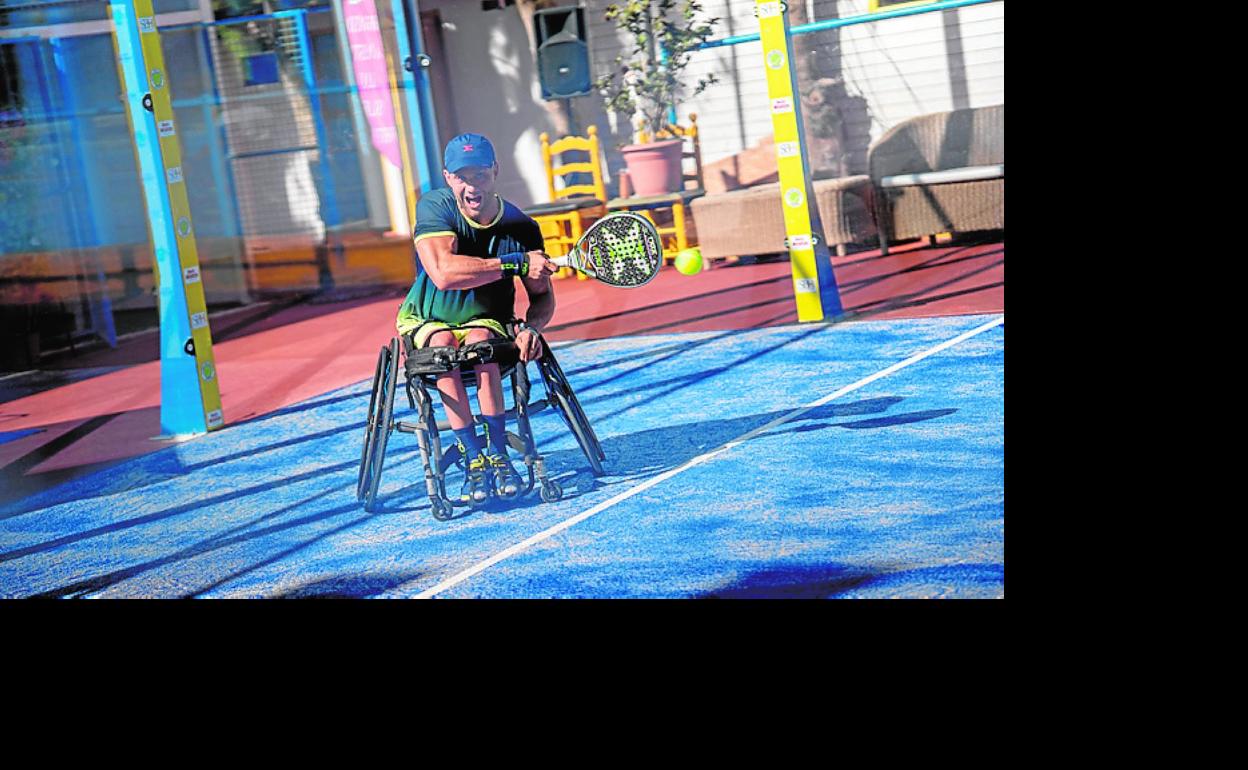 Álvaro Garmilla, en plena acción en el torneo. 