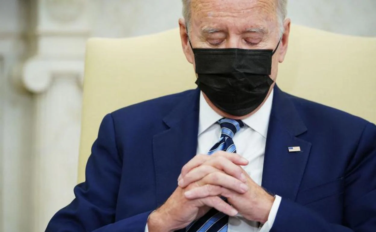 Joe Biden, durante su encuentro con el presidente de Canadá. 