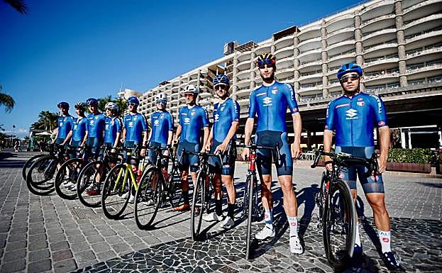 La selección italiana de ciclismo prepara la temporada en Anfi