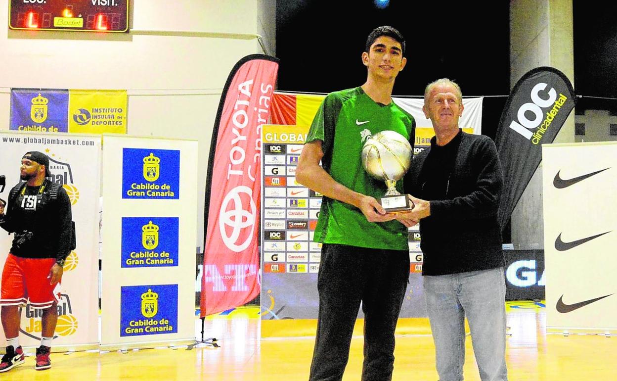 Santi Aldama, hoy ya en la NBA, fue uno de los jugadores que sobresalieron en el GlobalJam. 