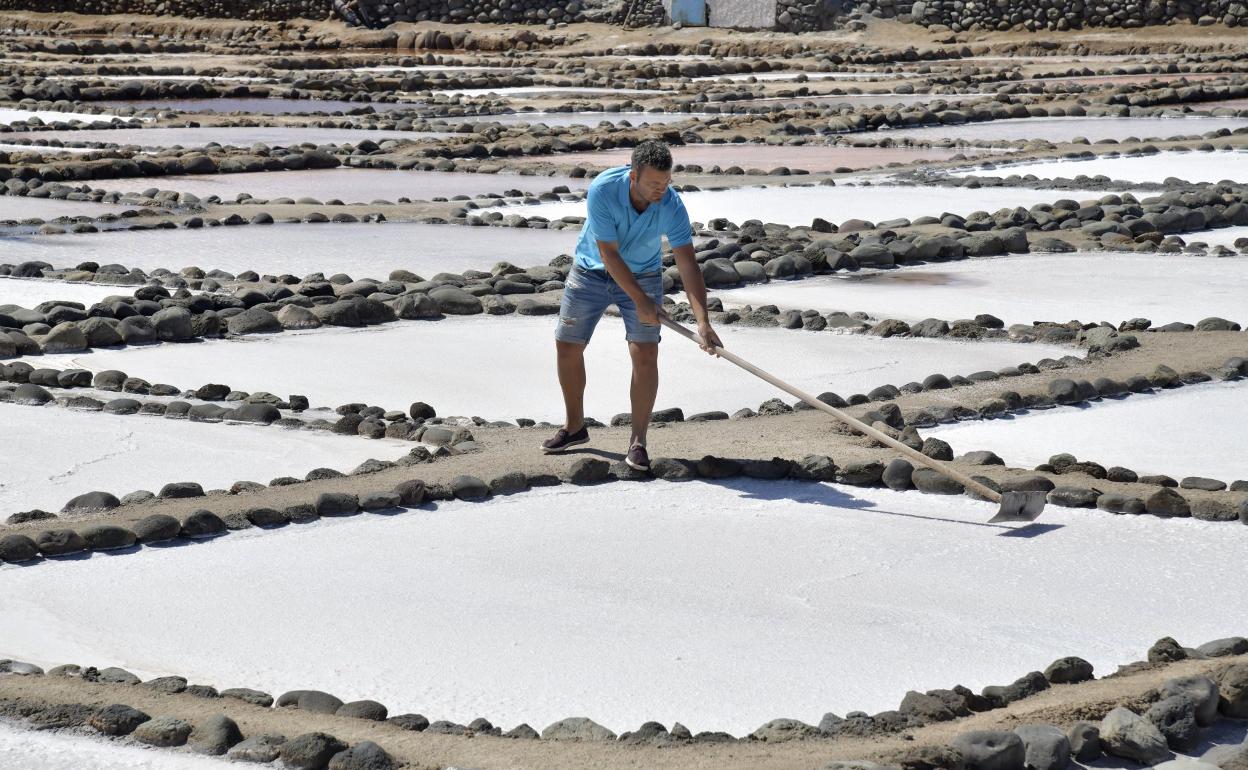 En la imagen, salinas de Tenefé. 