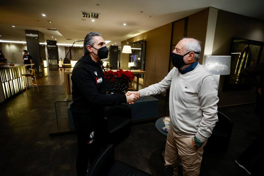 Fotos: Moriana y Scariolo, dos sabios del baloncesto