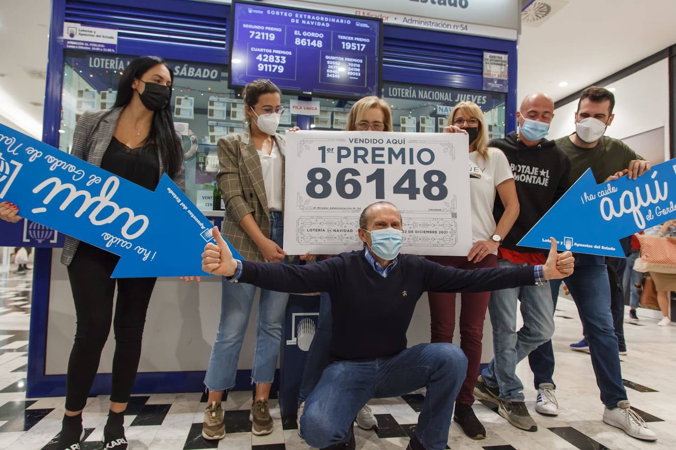 Fotos: El Gordo sonríe a Gran Canaria