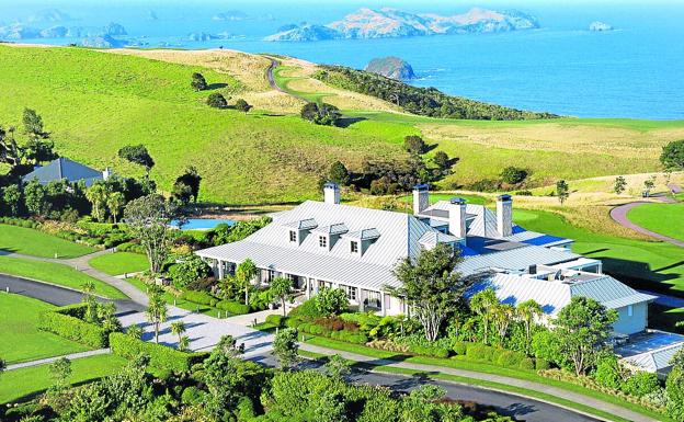 Hotel de lujo que ha levantado en Kauri Cliffs el multimillonario y filántropo Julian Robertson. 