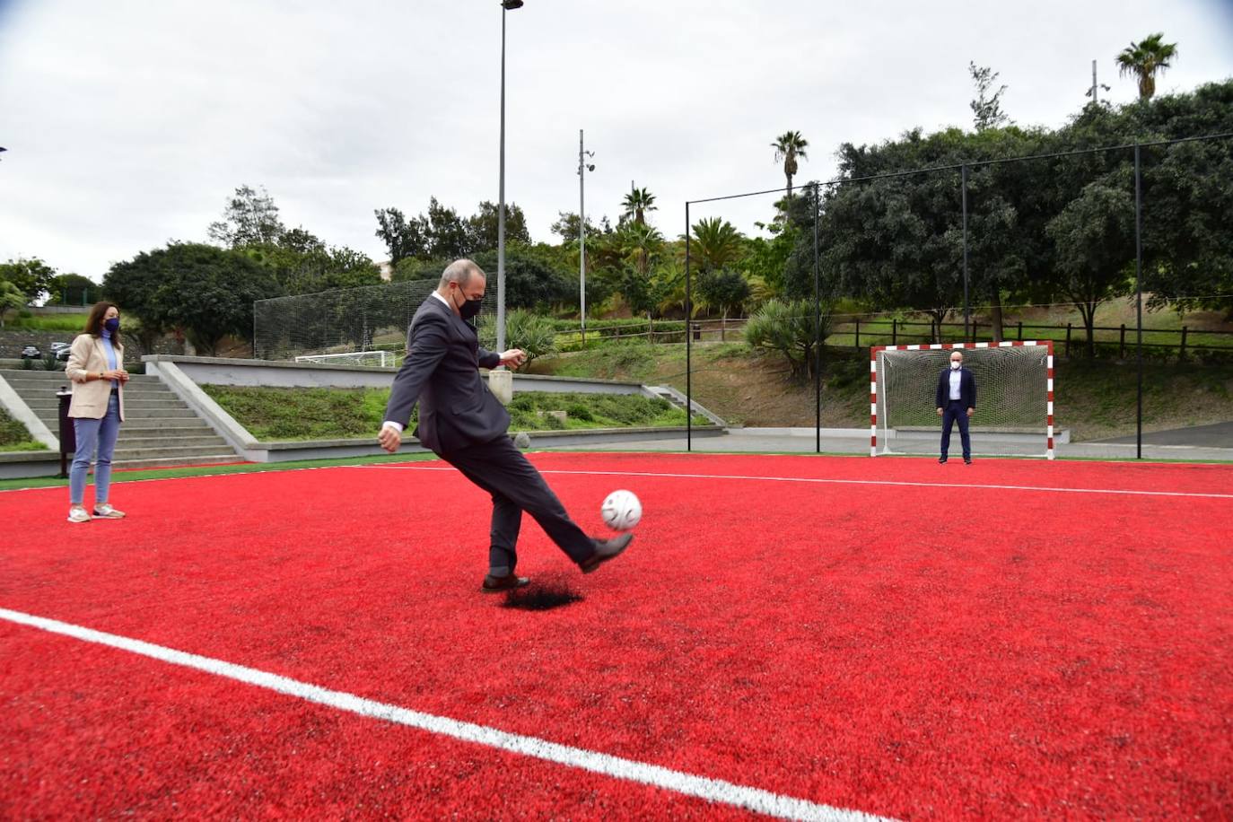 Fotos: El IMD mejora el área deportiva del parque Juan Pablo II