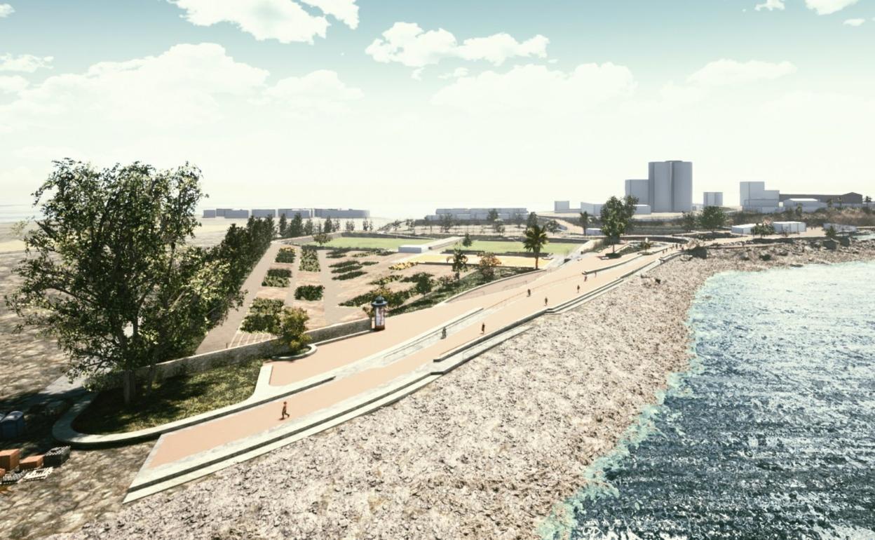 Recreación de cómo el plan mejorará la integración de la fábrica en su entorno. 