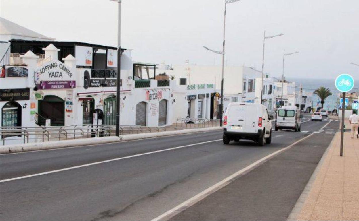 Herido un ciclista al sufrir una caída en Lanzarote