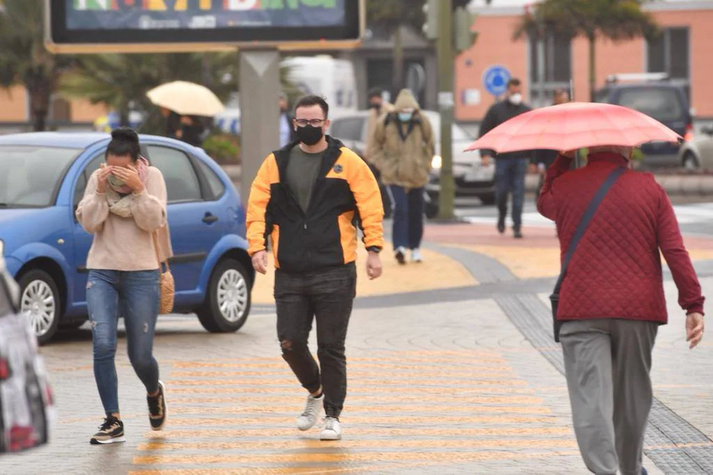 Fotos: La lluvia riega Gran Canaria tras la calima