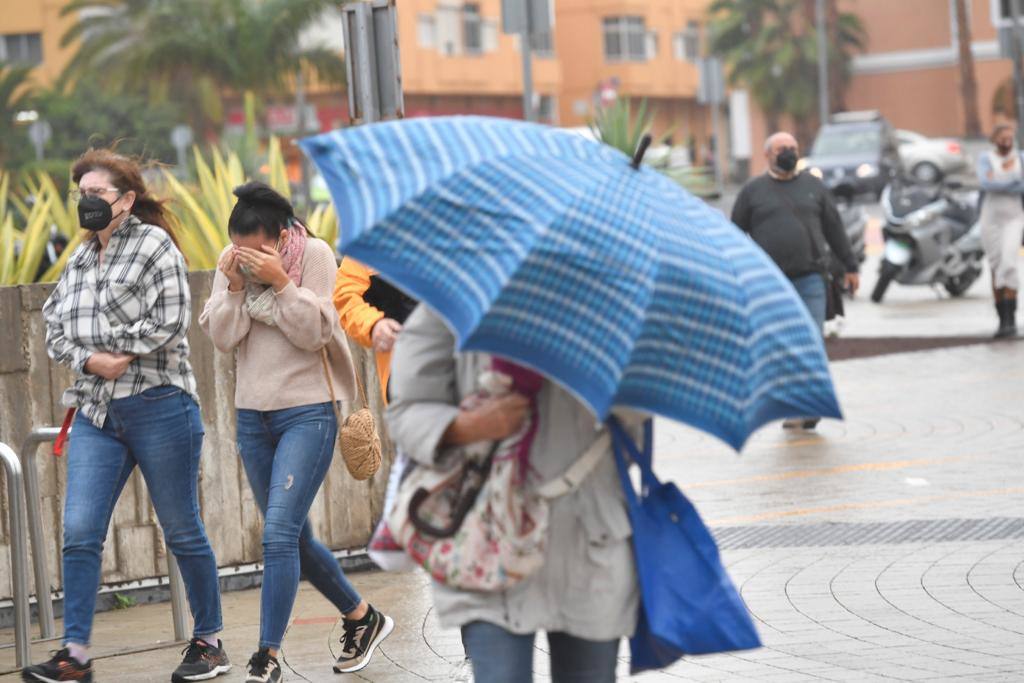 Fotos: La lluvia riega Gran Canaria tras la calima