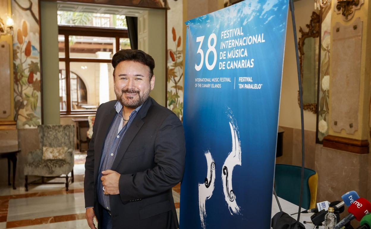 El tenor mexicano Javier Camarena, ayer, en el Hotel Santa Catalina. 