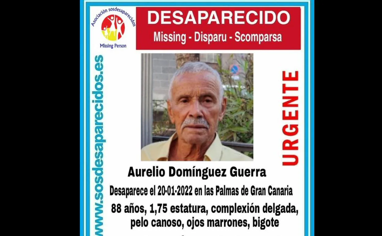Buscan a Aurelio Domínguez Guerra 