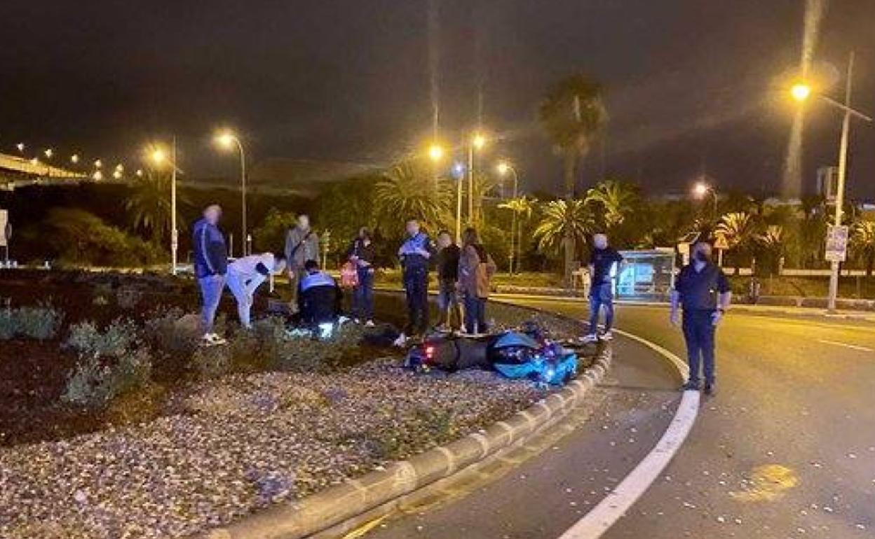 Imagen del lugar del accidente. 