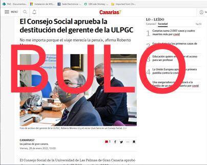 Difunden un bulo con la cabecera de CANARIAS7