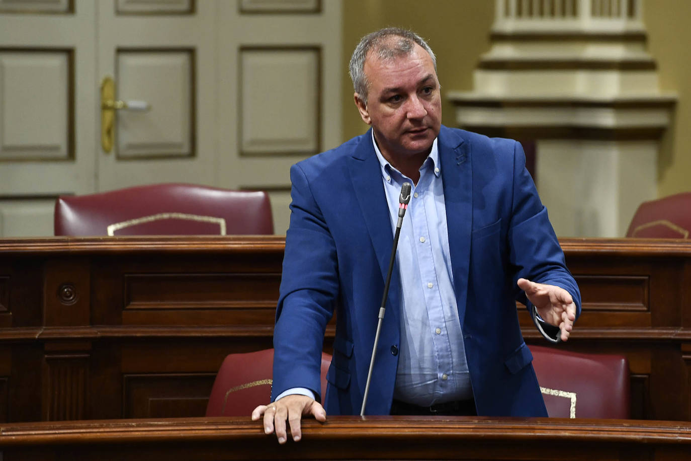 Luis Campos, durante una intervención. 