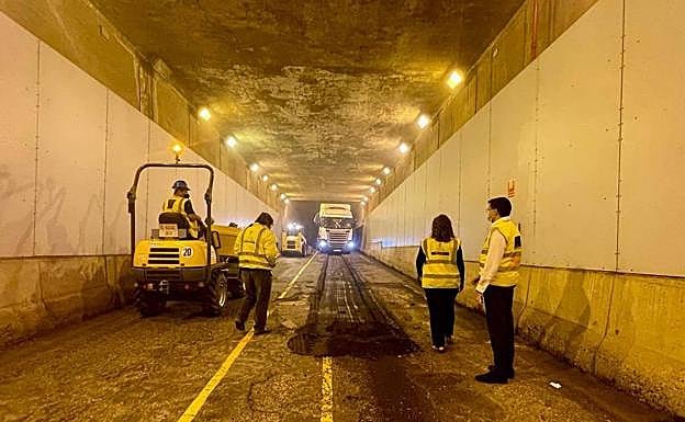 Imagen de las obras en el Intercambiador de Santa Catalina. 