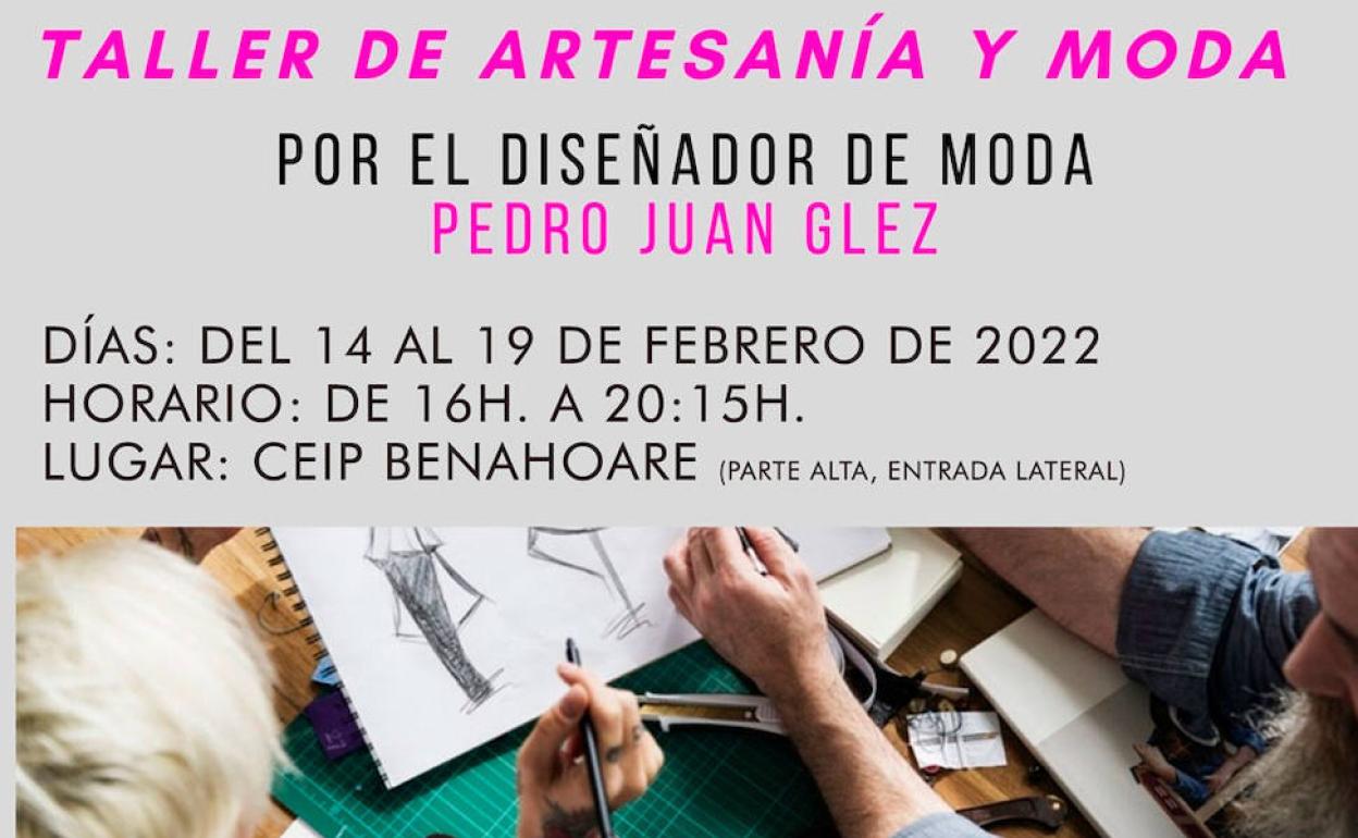 Cartel anunciador del taller