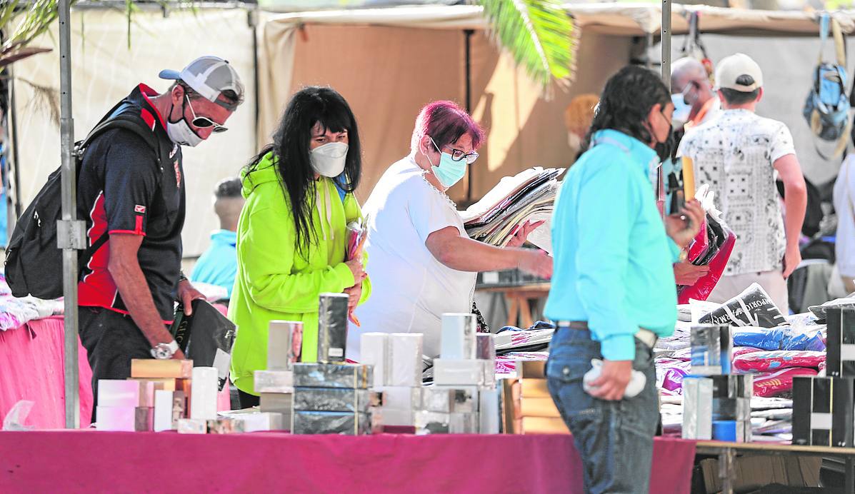 Imagen de la celebración del rastro en la capital gracanaria. 