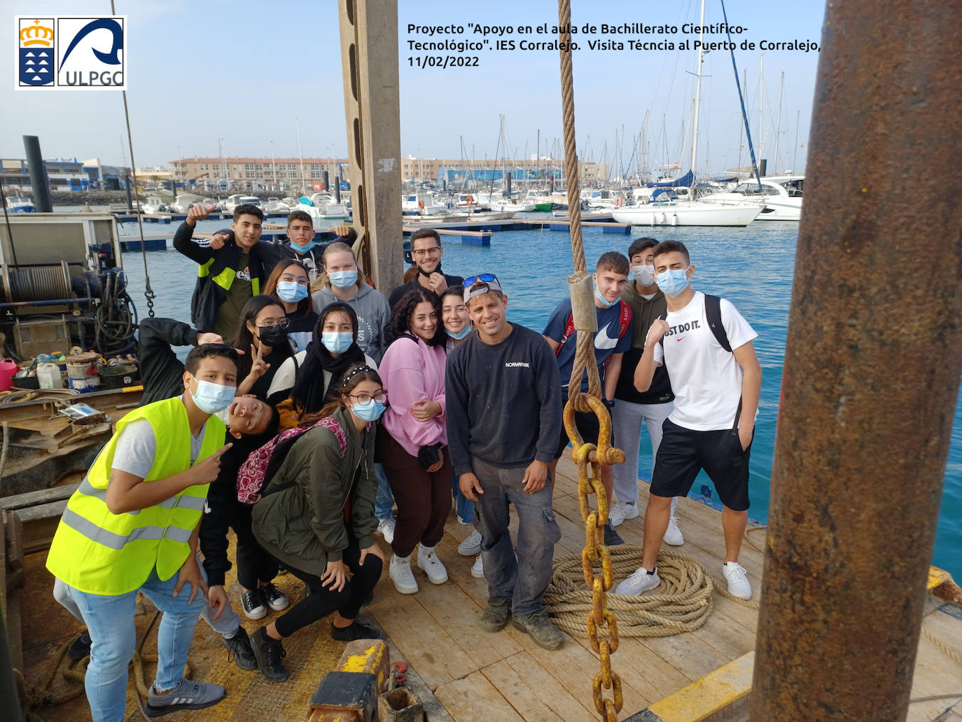 Alumnado del IES Corralejo. 