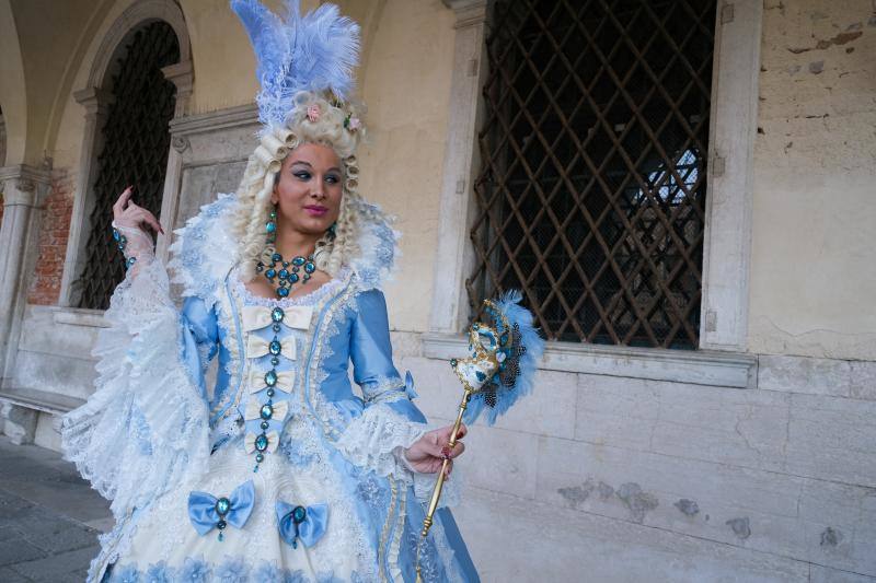 Fotos: Venecia presume de carnaval en pandemia