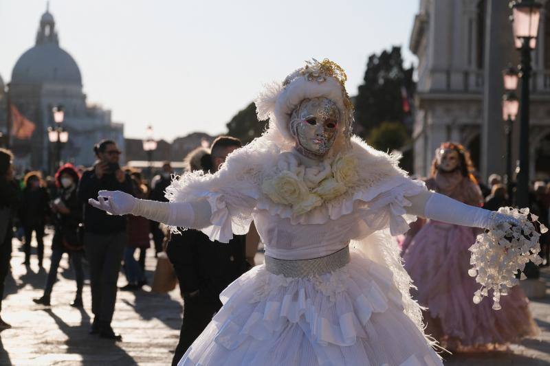 Fotos: Venecia presume de carnaval en pandemia