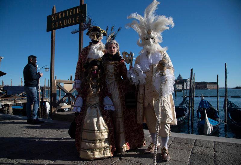 Fotos: Venecia presume de carnaval en pandemia