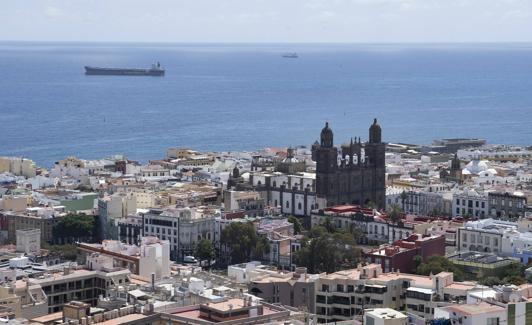 Vista de la capital grancanaria. 