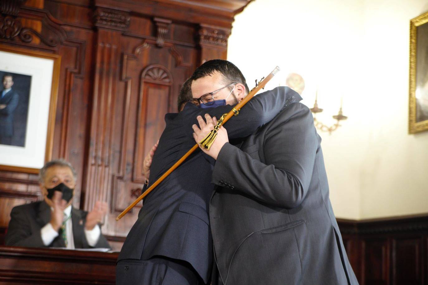 Imagen del cambio en la Alcaldía de Santa Cruz de La Palma. 