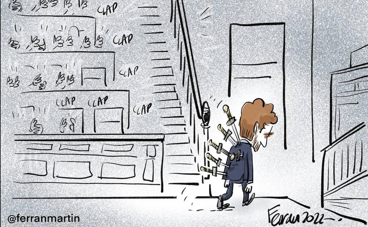 La salida. Viñeta vía mecenas del Patreon de Ferrán Martín 