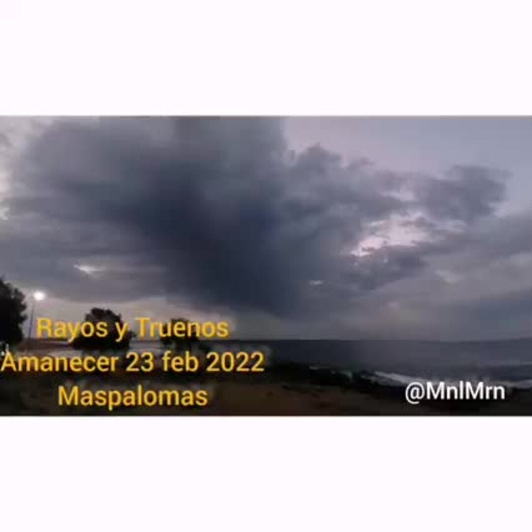 Rayos y truenos en Maspalomas